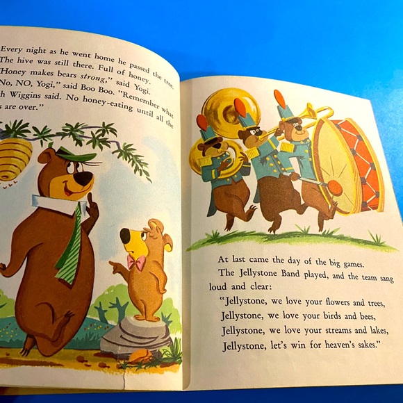 YOGI BEAR VTG 1960 A LITTLE GOLDEN BOOK YOGI BEAR OUR HERO HARDCOVER - Picture 7 of 14